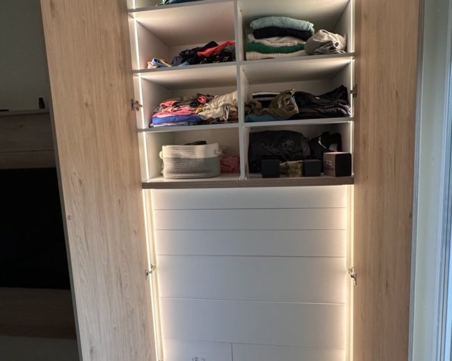 Gardrób szekrény készítés